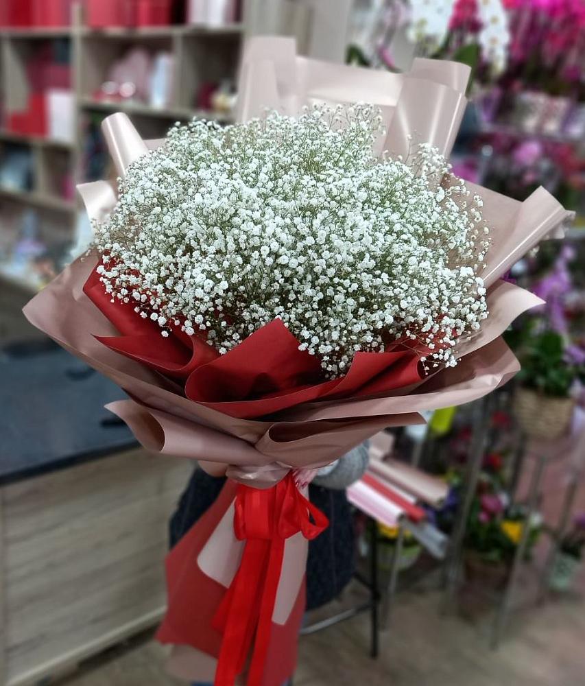 Букет Белые хлопья в Ясенках Букет цветов из: Гипсофила в Ясенках