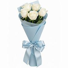 Букет 5 Белых роз Проуд в Ясенках