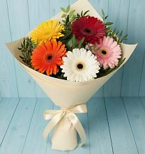 Букет цветов из:  Герберы в Ясенках