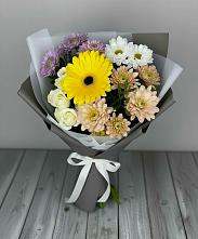 Букет цветов из:  Розы, Герберы и Хризантемы #REPLACE_PRED# Ясенках