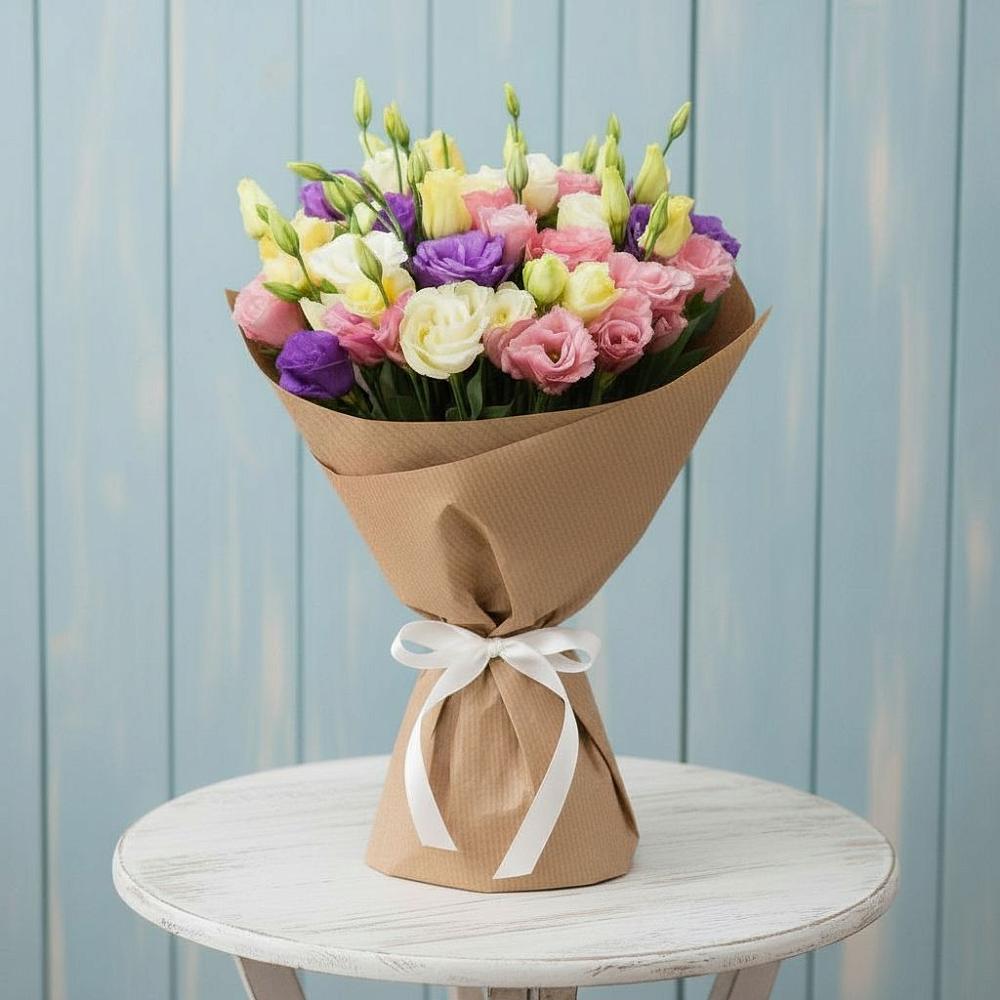 Букет цветов из: Лизиантусы в Ясенках