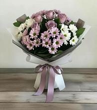 Букет цветов из:  Хризантемы и Розы в Ясенках