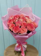 Букет 15 Розовых роз Равель в Ясенках