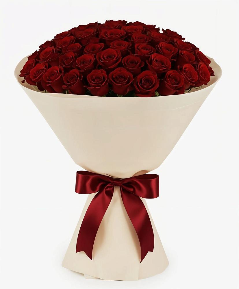 Букет 101 Бордовая роза Блэк Бакарра в Ясенках