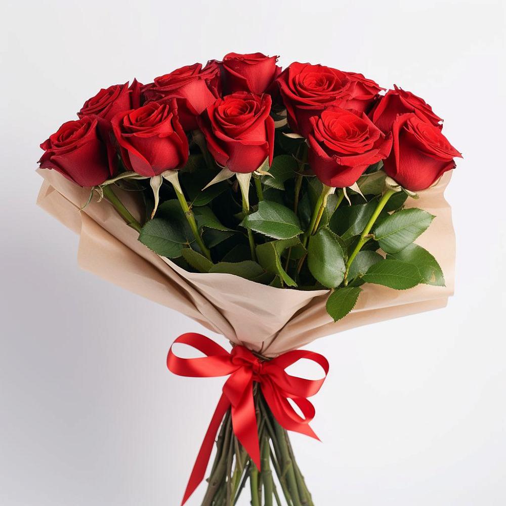 Букет 11 Красных роз Эдлесс Лав в Ясенках