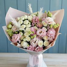 Букет цветов из:  Альстромерии и Розы в Ясенках