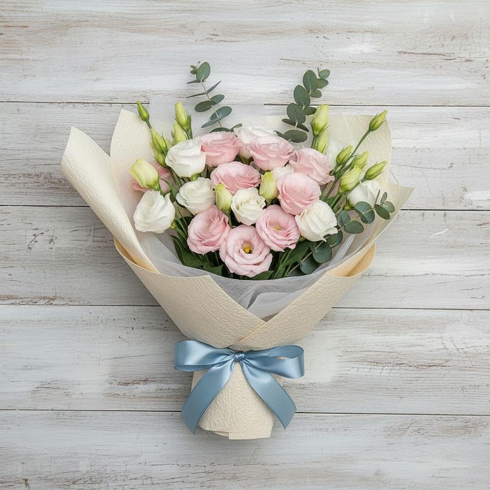 Букет цветов из: Лизиантусы в Ясенках